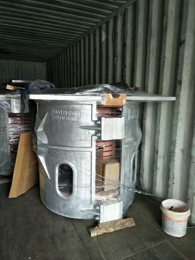 500kg of Coreless Medium Frequency Induction Furnace Shipped to Indonesia