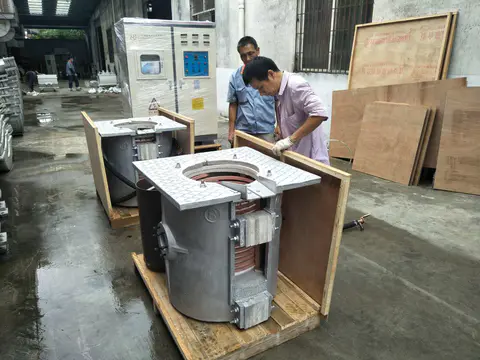 150kg of Steel Scrap Melting Furnace with 2 Furnace Bodies Shipped to Colombia